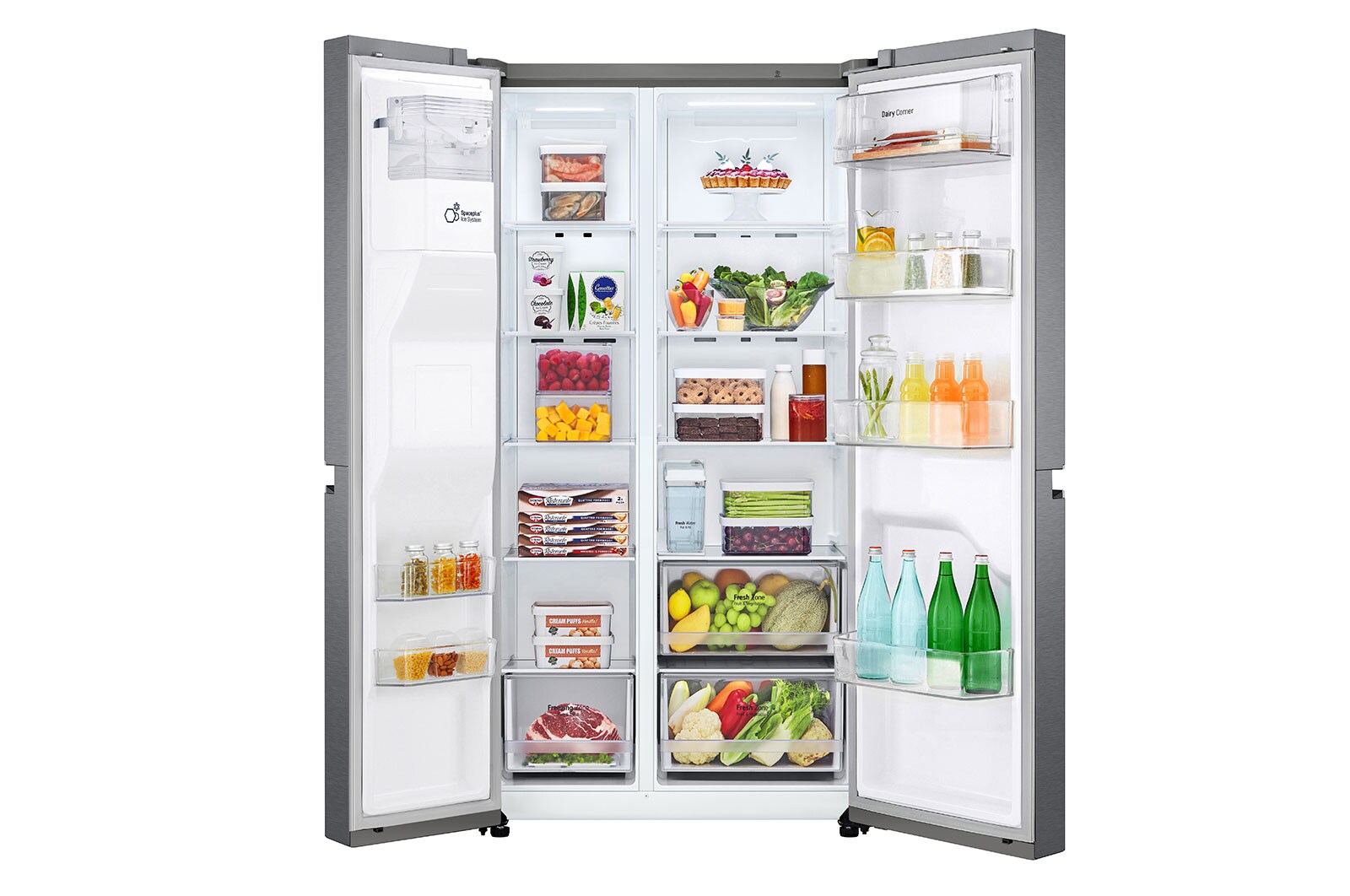 LG 634L inhoud | Water- en ijsdispenser | Total No Frost | Inverter Linear Compressor, GSLV31DSXE