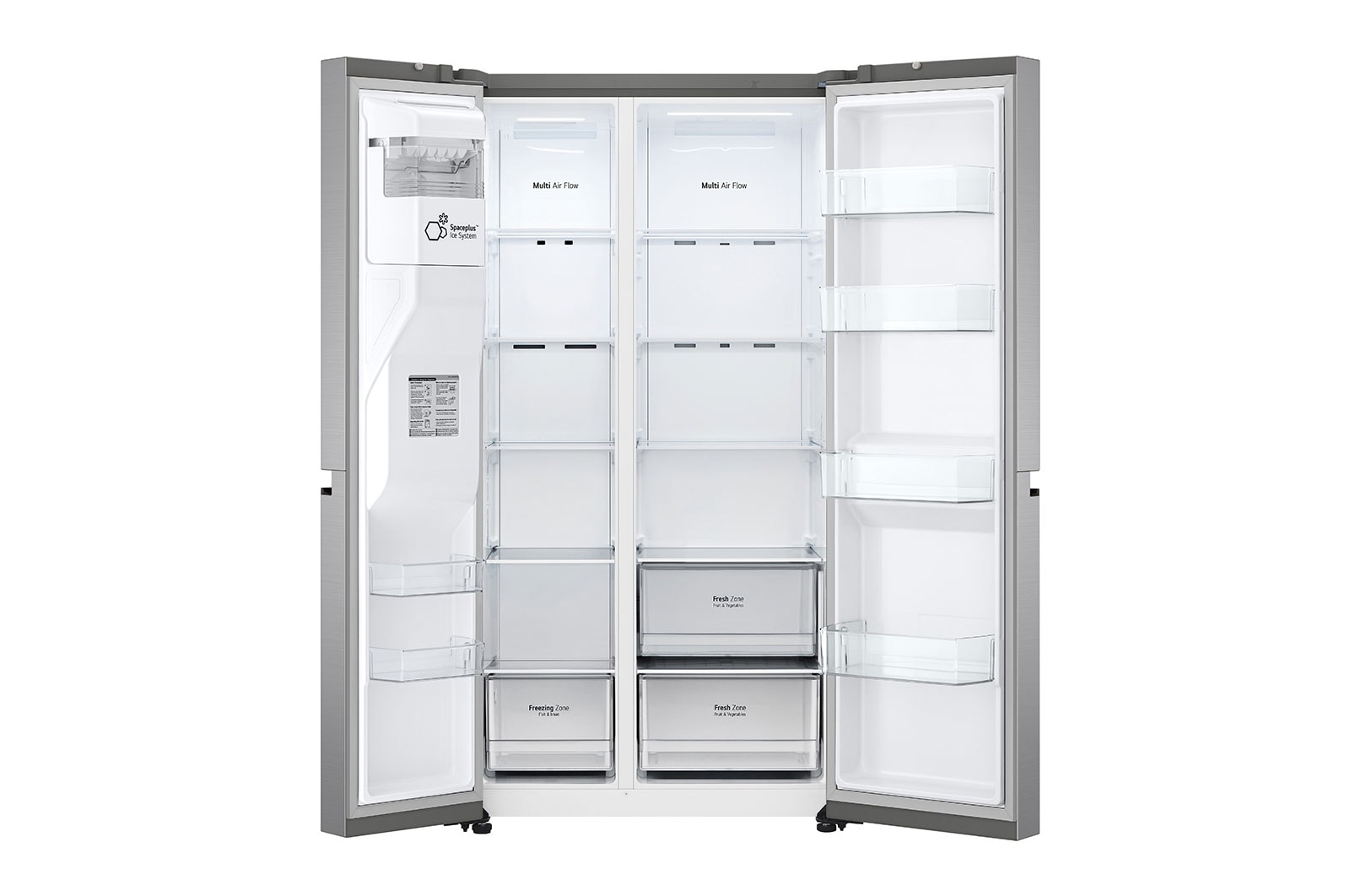 LG 635L inhoud | Water- & ijsdispenser | Total No Frost | Inverter Linear Compressor, GSLV50PZXE
