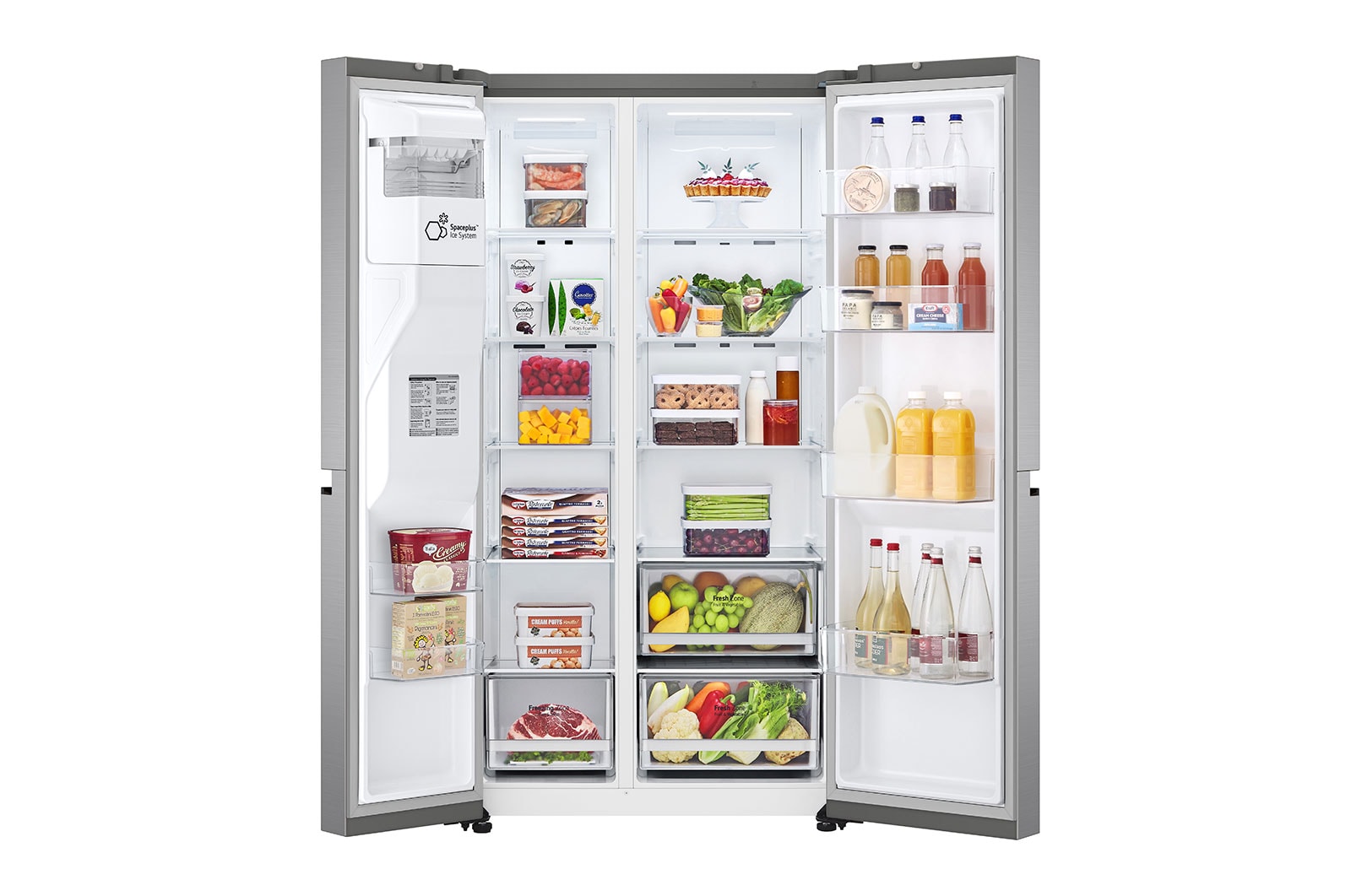 LG 635L inhoud | Water- en Ijsdispenser | Total No Frost | Smart Inverter Compressor, GSLV50PZXM