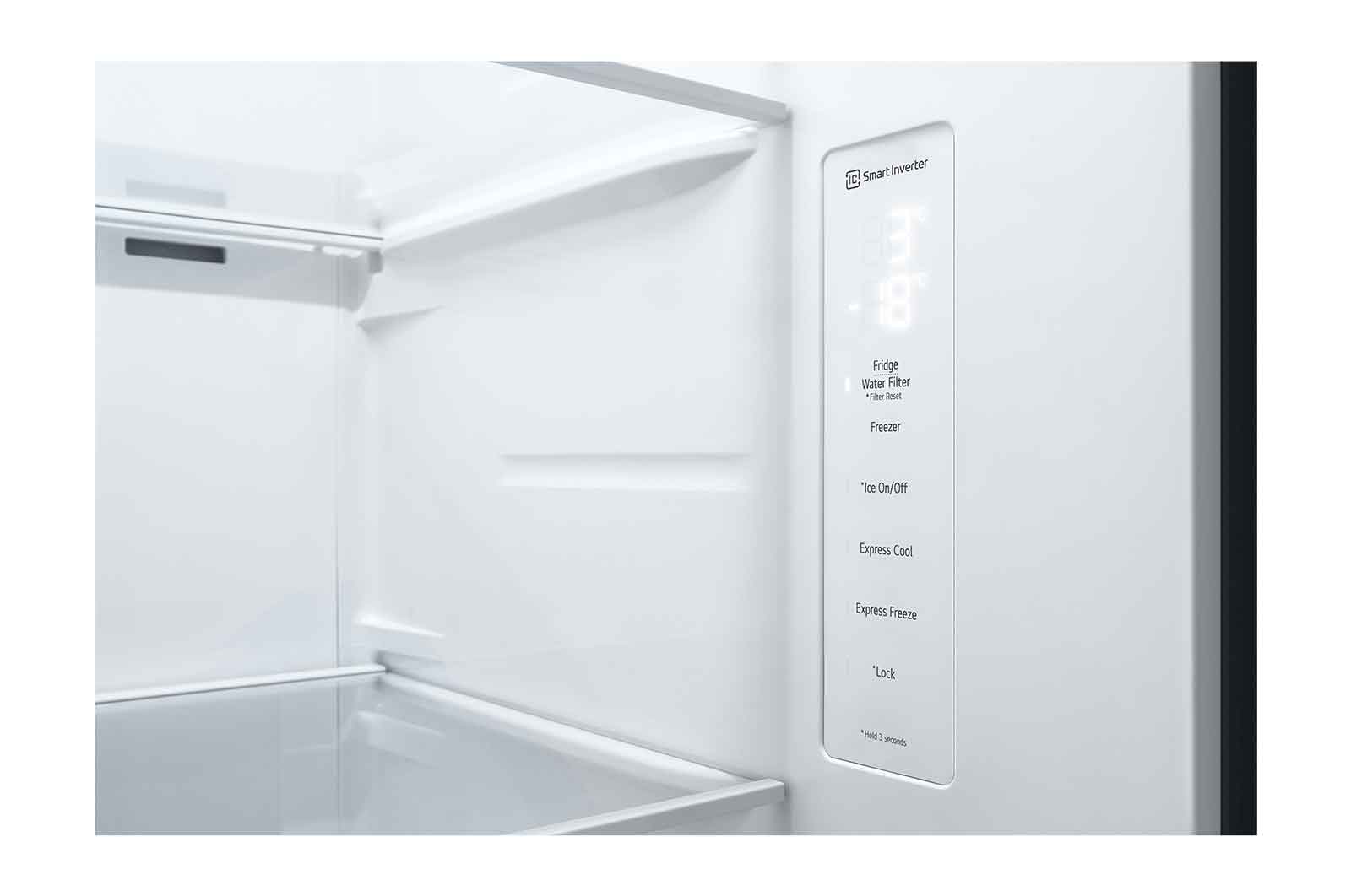 LG 635L inhoud | Water- en Ijsdispenser | Total No Frost | Smart Inverter Compressor, GSLV50PZXM