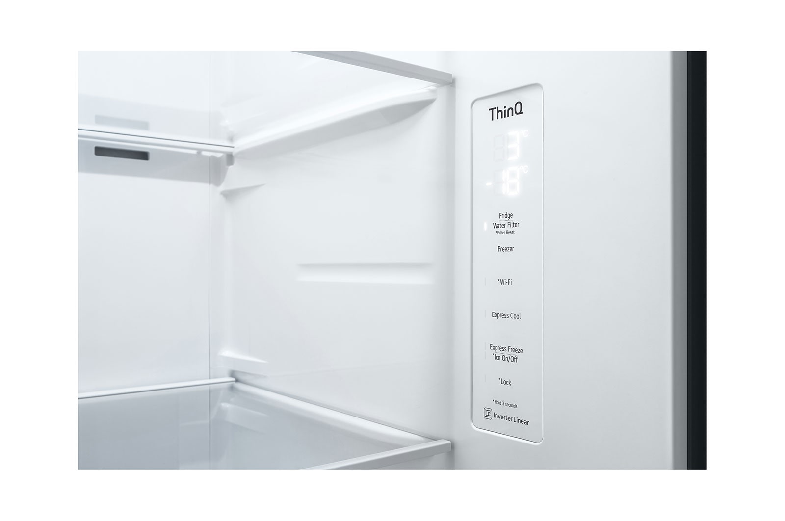 LG 635L inhoud | DoorCooling+™ | Water- en ijsdispenser | Total No Frost | Inverter Linear Compressor, GSLV70MCTE