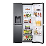 LG 635L inhoud | DoorCooling+™ | Water- en ijsdispenser | Total No Frost | Inverter Linear Compressor, GSLV70MCTE