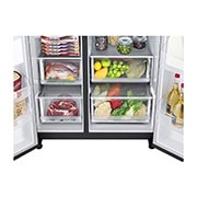 LG 635L inhoud | DoorCooling+™ | Water- en ijsdispenser | Total No Frost | Inverter Linear Compressor, GSLV70MCTE