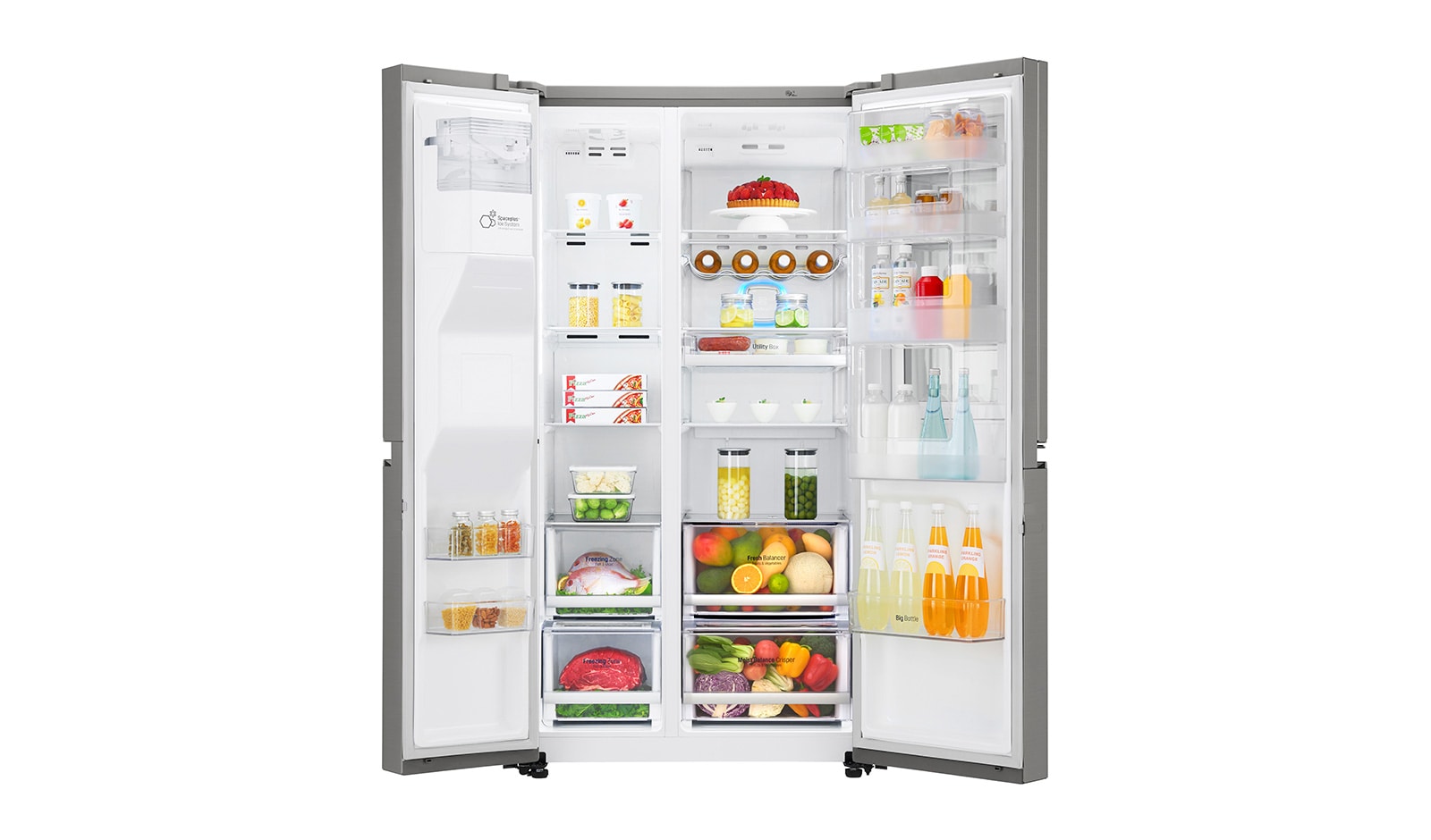 LG Knock, Knock! Keep it cool! | Instaview Door-in-Door™ Amerikaanse koelkast | Total No Frost | Extra koel- en vriesruimte | Inverter Linear Compressor, GSX960NEAZ