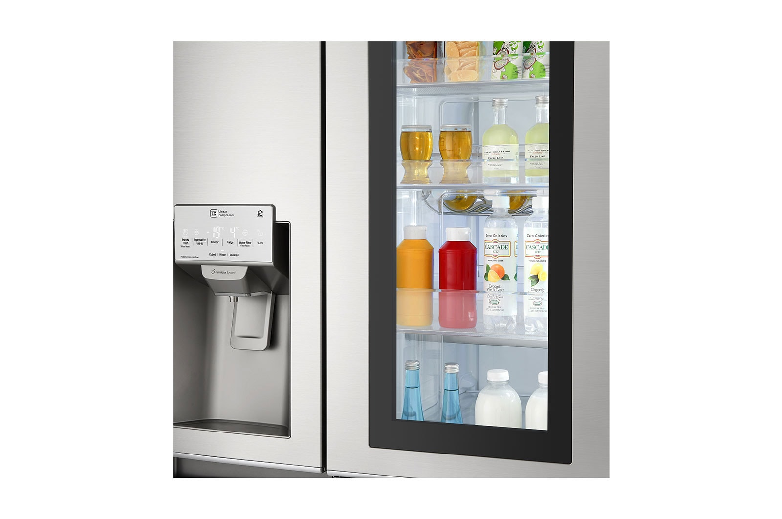 LG 625L inhoud | InstaView™ Door-in-Door™ | DoorCooling+™ | FRESHBalancer™ | Total No Frost | Inverter Linear Compressor, GSX960NSVZ