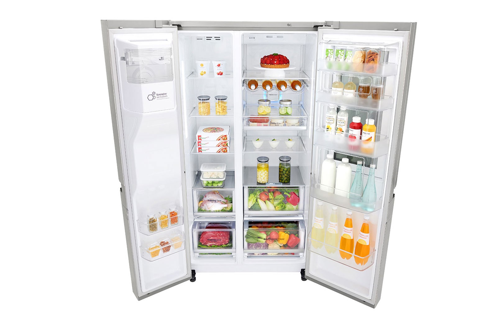 LG 625L inhoud | InstaView™ Door-in-Door™ | DoorCooling+™ | FRESHBalancer™ | Total No Frost | Inverter Linear Compressor, GSX960NSVZ