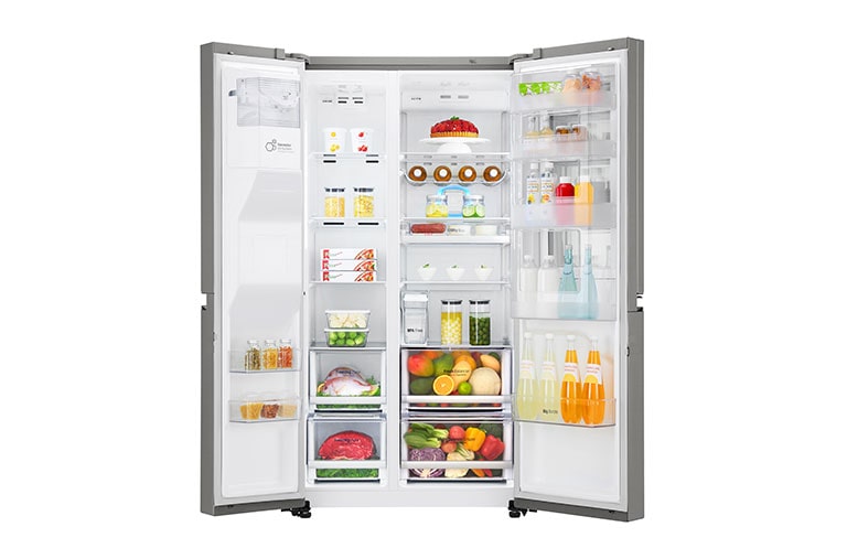 LG Knock, Knock! Keep it cool! | Instaview Door-in-Door™ Amerikaanse koelkast | No Plumbing | Total No Frost | Extra koel- en vriesruimte | Inverter Linear Compressor, GSX961NEAZ