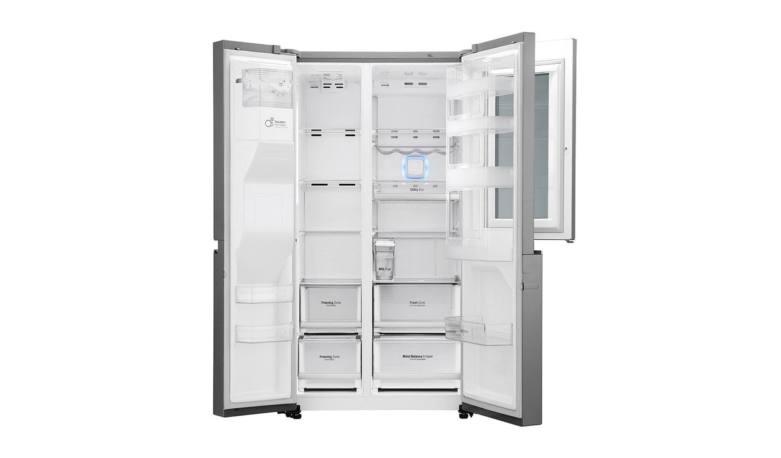 LG Knock, Knock! Keep it cool! | Instaview Door-in-Door™ Amerikaanse koelkast | No Plumbing | Total No Frost | Extra koel- en vriesruimte | Inverter Linear Compressor, GSX961NEAZ