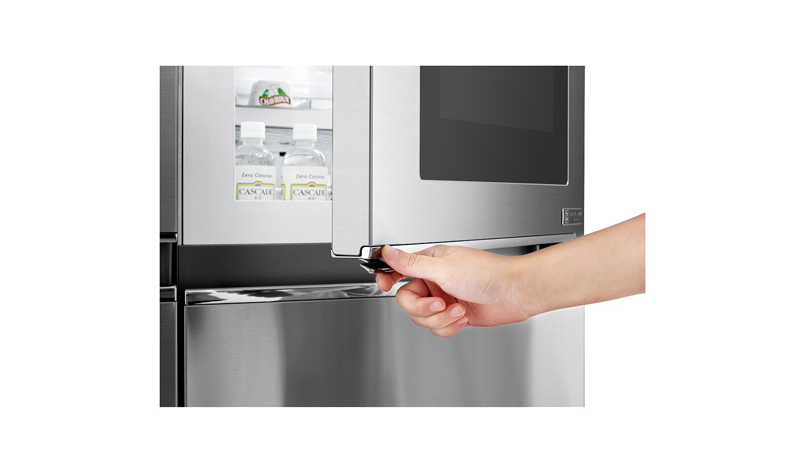 LG Knock, Knock! Keep it cool! | Instaview Door-in-Door™ Amerikaanse koelkast | No Plumbing | Total No Frost | Extra koel- en vriesruimte | Inverter Linear Compressor, GSX961NEAZ