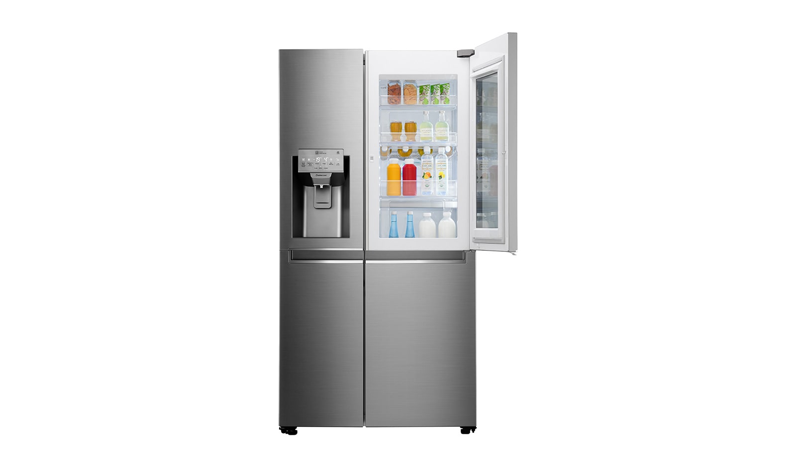 LG Knock, Knock! Keep it cool! | Instaview Door-in-Door™ Amerikaanse koelkast | No Plumbing | Total No Frost | Extra koel- en vriesruimte | Inverter Linear Compressor, GSX961NEAZ