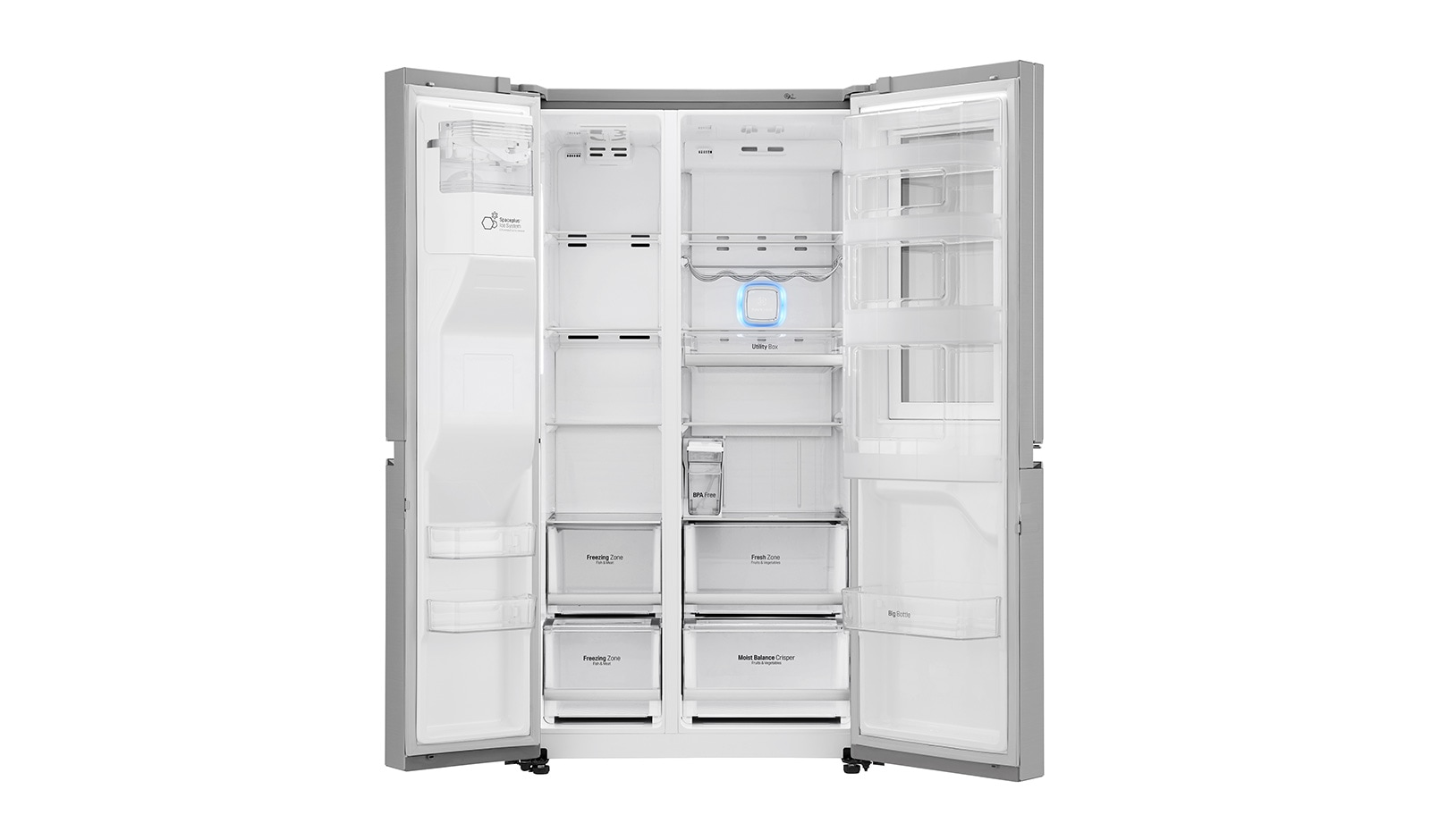 LG Knock, Knock! Keep it cool! | Instaview Door-in-Door™ Amerikaanse koelkast | No Plumbing | Total No Frost | Extra koel- en vriesruimte | Inverter Linear Compressor, GSX961NEAZ