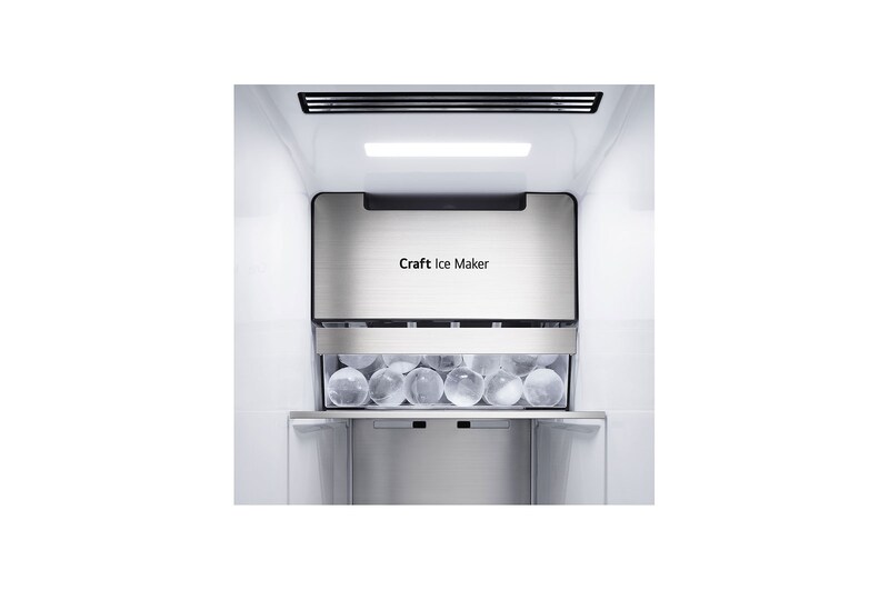 LG 635L inhoud | InstaView™ Door-in-Door™ | DoorCooling+™ | Water- en ijsdispenser met UVnano™ | Craft Ice™ | Total No Frost | Inverter Linear Compressor, GSXV90BSDE