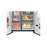 LG 635L inhoud | InstaView™ Door-in-Door™ | DoorCooling+™ | Water- en ijsdispenser met UVnano™ | Total No Frost | Inverter Linear Compressor, GSXV90MCAE