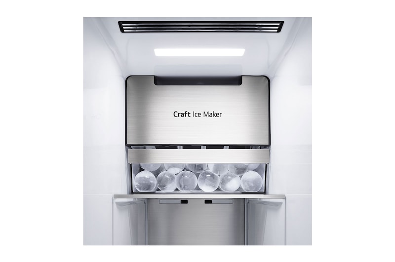 LG 635L inhoud | InstaView™ Door-in-Door™ | DoorCooling+™ | Water- en ijsdispenser met UVnano™ | Craft Ice™ | Total No Frost | Inverter Linear Compressor, GSXV90MCDE
