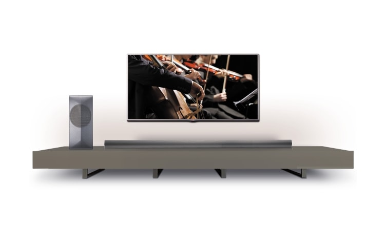 LG HS7 Soundbar | 360W Smart Hi-Fi Audio Wireless Multi Room Soundbar met draadloze Subwoofer, HS7 (LAS750M)