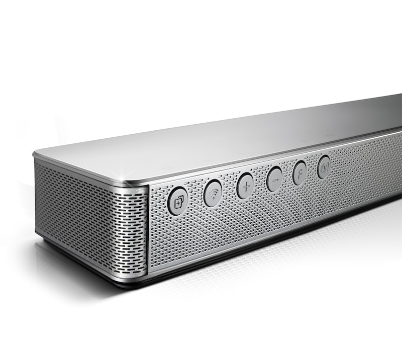 LG HS8 Soundbar | Curved Design | 4.1ch | 360W | Draadloze subwoofer | Geschikt voor 55" en 65" TV's | TV Sound Sync, HS8 (LAS855M)