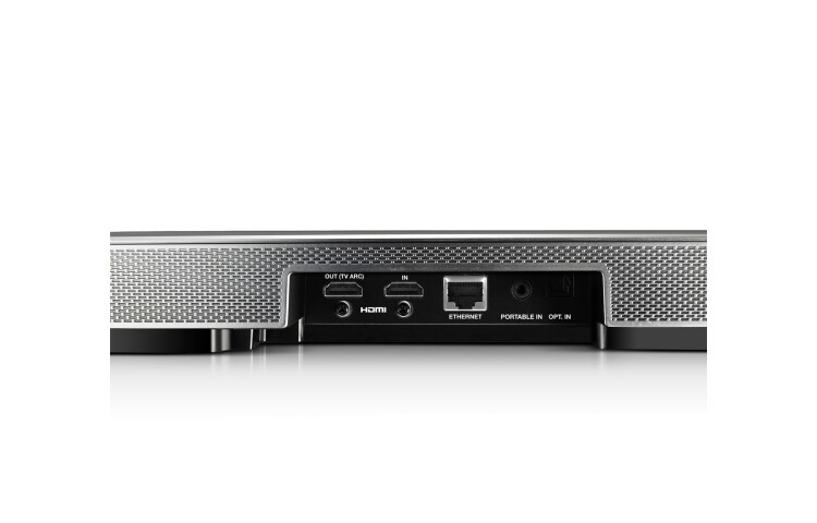 LG HS8 Soundbar | Curved Design | 4.1ch | 360W | Draadloze subwoofer | Geschikt voor 55" en 65" TV's | TV Sound Sync, HS8 (LAS855M)