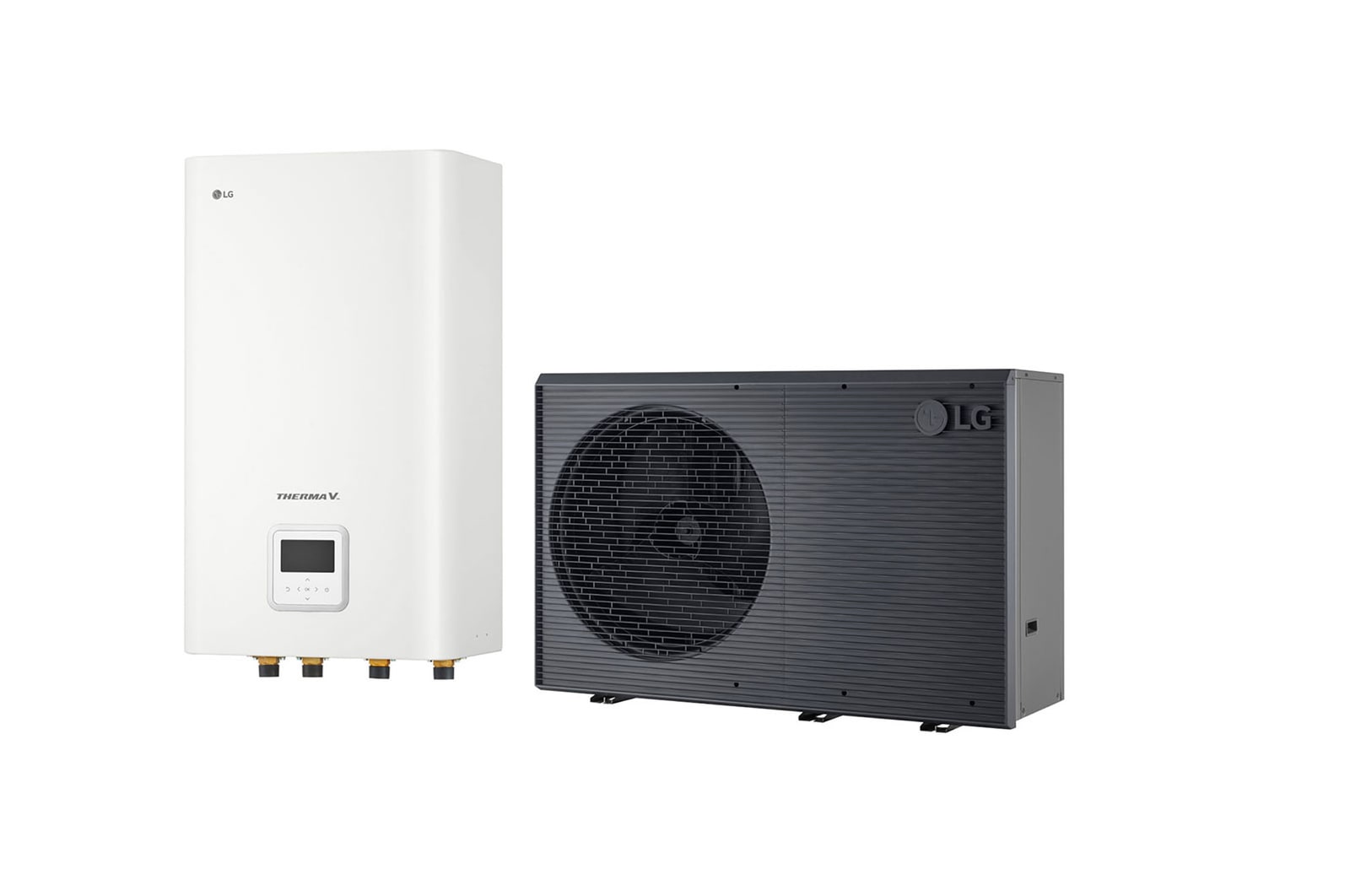 Vooraanzicht van R290 Monobloc Hydro Unit, 3Ø, 16kW HN1639HC NK0 + HM163HF UB60