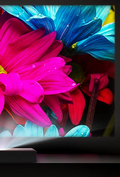 Kleurrijk beeld met LG Wheel-less Laser en Led