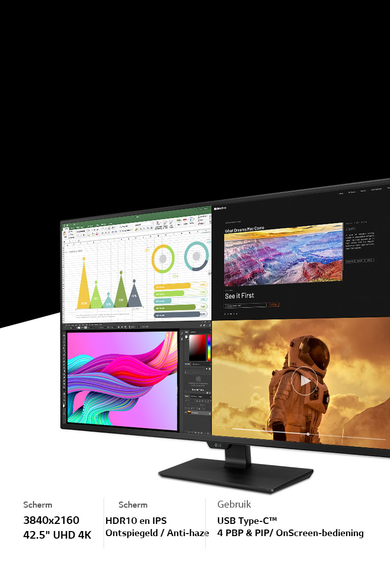 Enorm groot 4K scherm