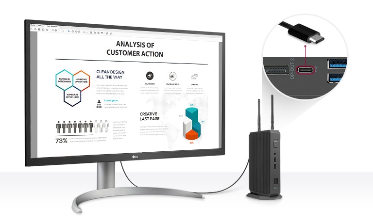 USB Type-C™ biedt een high-performance verbinding.