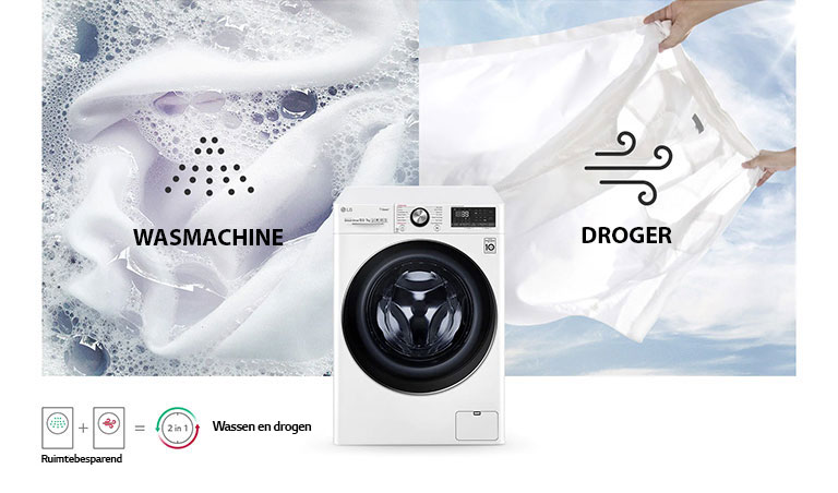 Alles-in-één was-droogcombinatie