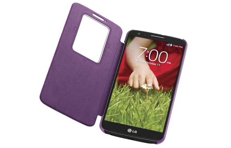 LG QuickWindow™ Folio Case geschikt voor de LG G2, CCF-240N-Voilet-G2-Smart-Cover