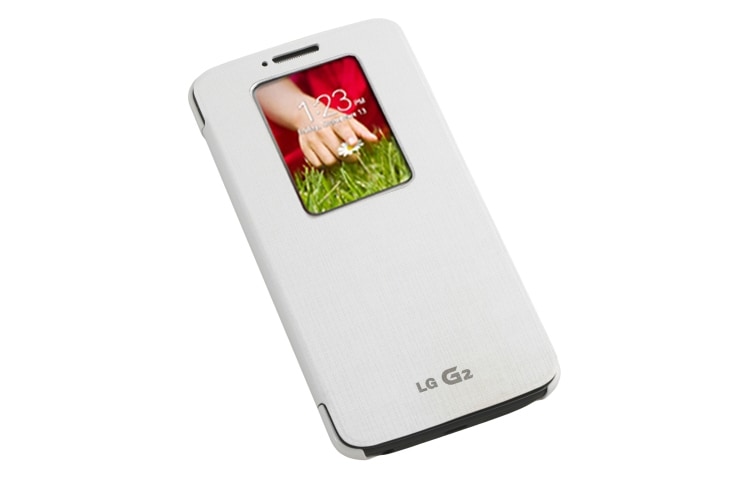 LG QuickWindow™ Folio Case geschikt voor de LG G2, CCF-240N-Wit-G2-Smart-Cover