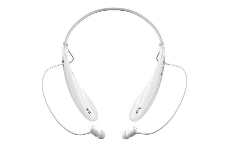LG Ergonomisch 3D Neckbehind Design | Enhanced Audio and Bass Response | Noise Reduction/Echo Cancellation | Advanced Multipoint | Text to Speech, HBS-800