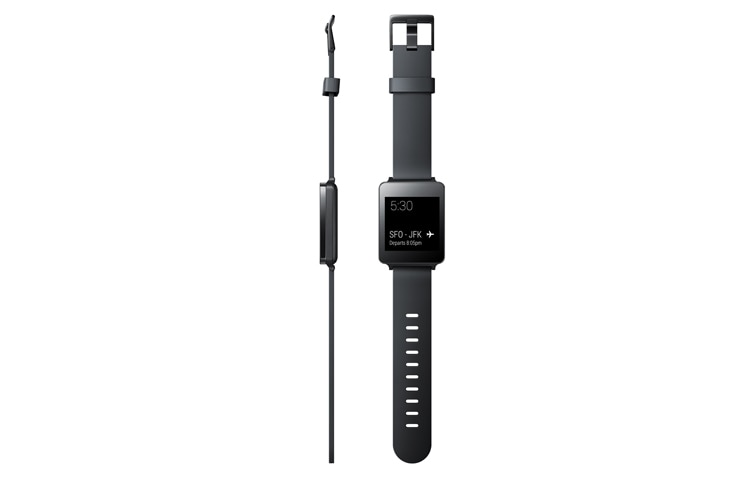 LG De stijlvolle nieuwe LG G Watch is een sprong voorwaarts. Met Android Wear heb je toegang tot al je favoriete apps vanaf je pols. Het scherm staat altijd aan, dus je hoeft het nooit te ontgrendelen. Het is de toekomst om je pols. , LG G Watch (LGW100)
