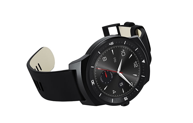 LG 1.3" Full Circle P-OLED scherm | Hartslagmeter | 410mAh batterij, LG G Watch R (W110)