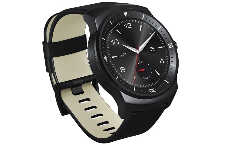 LG 1.3" Full Circle P-OLED scherm | Hartslagmeter | 410mAh batterij, LG G Watch R (W110)