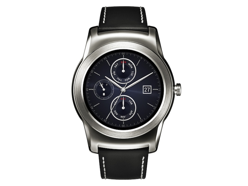 LG 1.3" Full Circle P-OLED scherm | Hartslagmeter | 410mAh batterij, LG Urbane Watch (W150)
