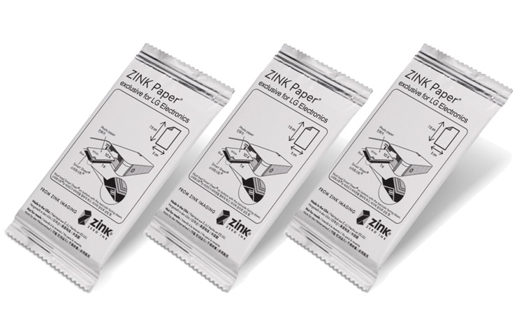 LG ZINK (Zero Ink-) Papier | 10 Sheets x 3 Pack | Afdrukken zonder inktpatroon | Print visitekaartjes voorzien van QR code, PS2203 Pocket Photo Paper