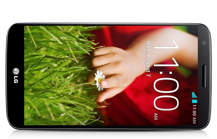 LG Met de inituïtief geplaatste Back Button bedien je het volume, maak je foto's en zet je de LG G2 aan en uit. Door twee keer op het scherm te tikken, wek je het Full HD 5.2 inch IPS scherm. De 13 megapixel camera maak de helderste foto's en de krachtige batterij houdt het de hele dag vol., D802-G2