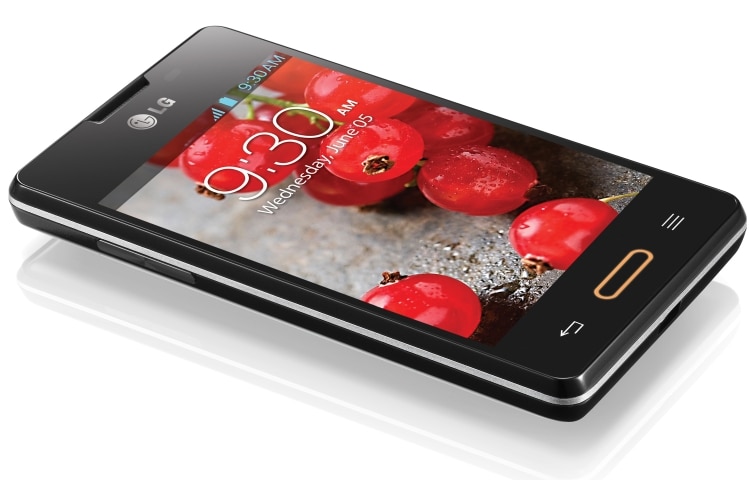LG 3.8" inch display | Android Jelly Bean | Bluetooth, Wi-Fi en batterij voor langdurig gebruiksplezier, E440-Optimus-L4-II