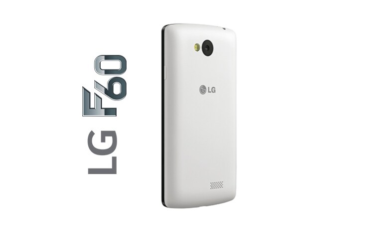 LG F60 verlegt je grenzen. Met 4G up- en download je in een razend tempo. Dat gebeurt allemaal op je geweldige 4,5” scherm., F60 (D390N)