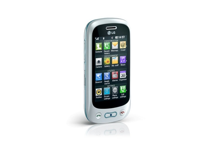 LG Mobiele telefoon met volledig Qwerty toetsenbord voor supersnel up-to-date houden van je social network., GT350