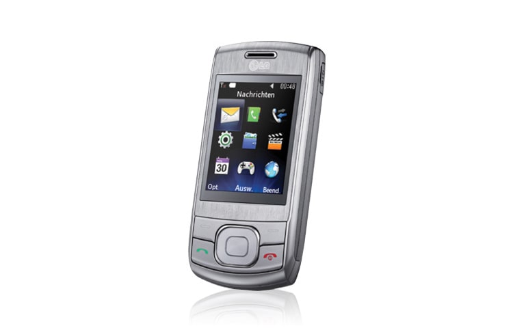 LG Compacte slider telefoon met allerlei handige en goede features. Verkrijgbaar in de kleuren zwart, zilver en roze, GU230
