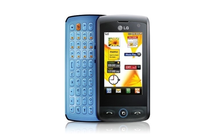 LG Mobiele telefoon met 3 MP camera, QWERTY-toetsenbord en Full 2,8 "Touchscreen., GW520