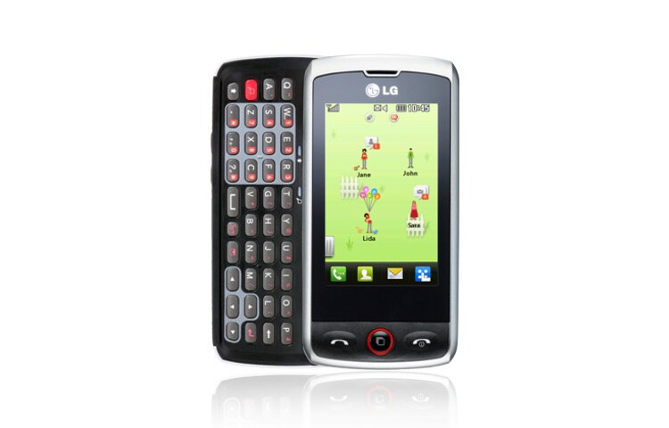 LG Mobiele telefoon met 3 MP camera, QWERTY-toetsenbord en Full 2,8 "Touchscreen., GW520