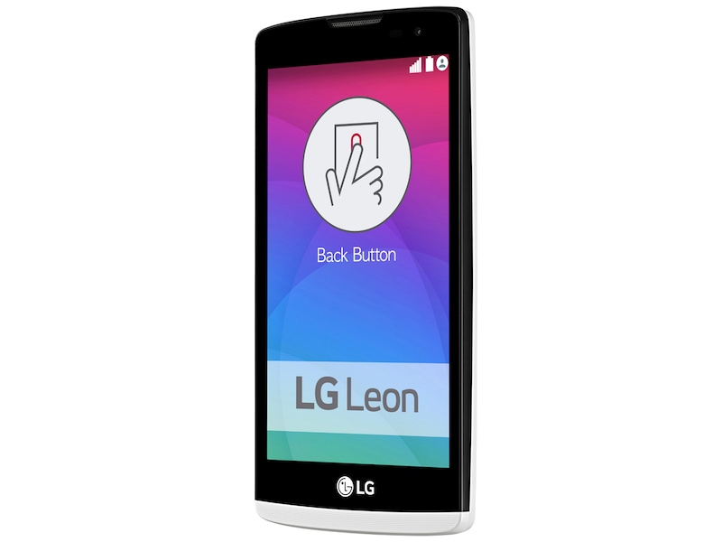 LG Met de back button onder je wijsvinger hou jij controle over je LG Leon. Regel het volume, maak foto’s en zet de telefoon aan of uit. Dankzij de back button zijn knoppen aan de zijkant niet meer nodig., LG Leon (H320)