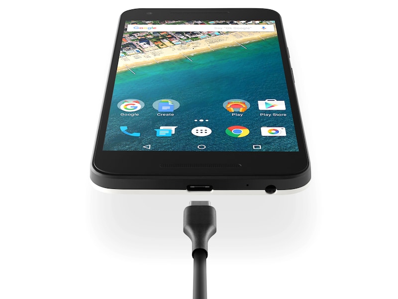 LG De 5.2" inch Nexus 5X smartphone is voorzien van het nieuwste Google Android 7.0 OS., Nexus 5X (H791F)