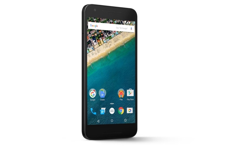 LG De 5.2" inch Nexus 5X smartphone is voorzien van het nieuwste Google Android 7.0 OS., Nexus 5X (H791F)