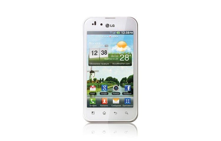 LG P970 OPTIMUS BLACK, slank & stijlvol met 700 Nit NOVA display, 1 Ghz processor en tot 50% minder energieverbruik., P970-Optimus-Black