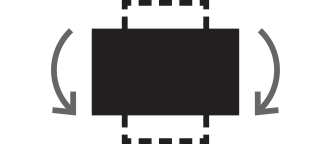 Pictogram Draaien verstelbaar.