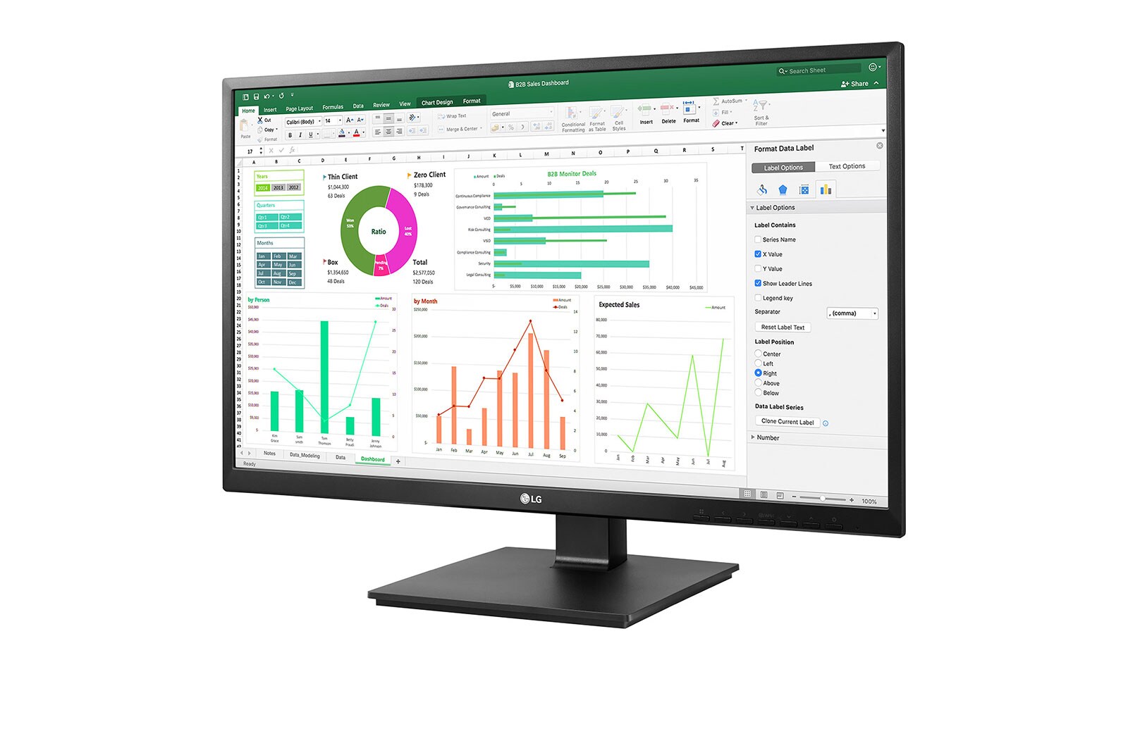LG 23,8" Full HD IPS-monitor, 24BN550Y-B