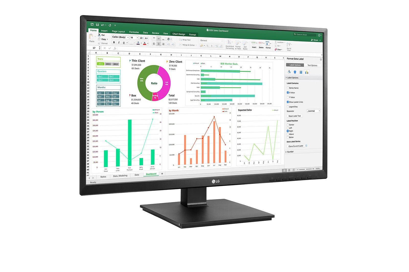 LG 23,8" Full HD IPS-monitor, 24BN550Y-B