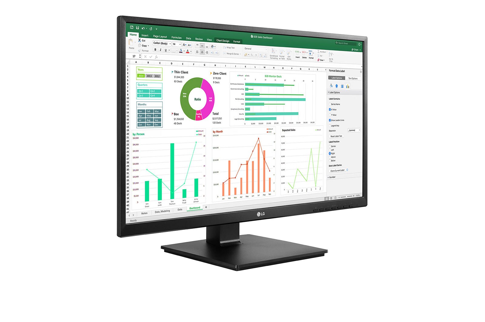 LG 23,8" Full HD IPS-monitor, 24BN550Y-B