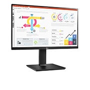 LG 23,8" QHD IPS-monitor met Daisy Chain en USB Type-C™, 24QP750-B